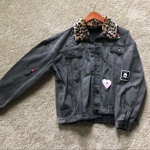 Lazy oaf denim jacket with patches